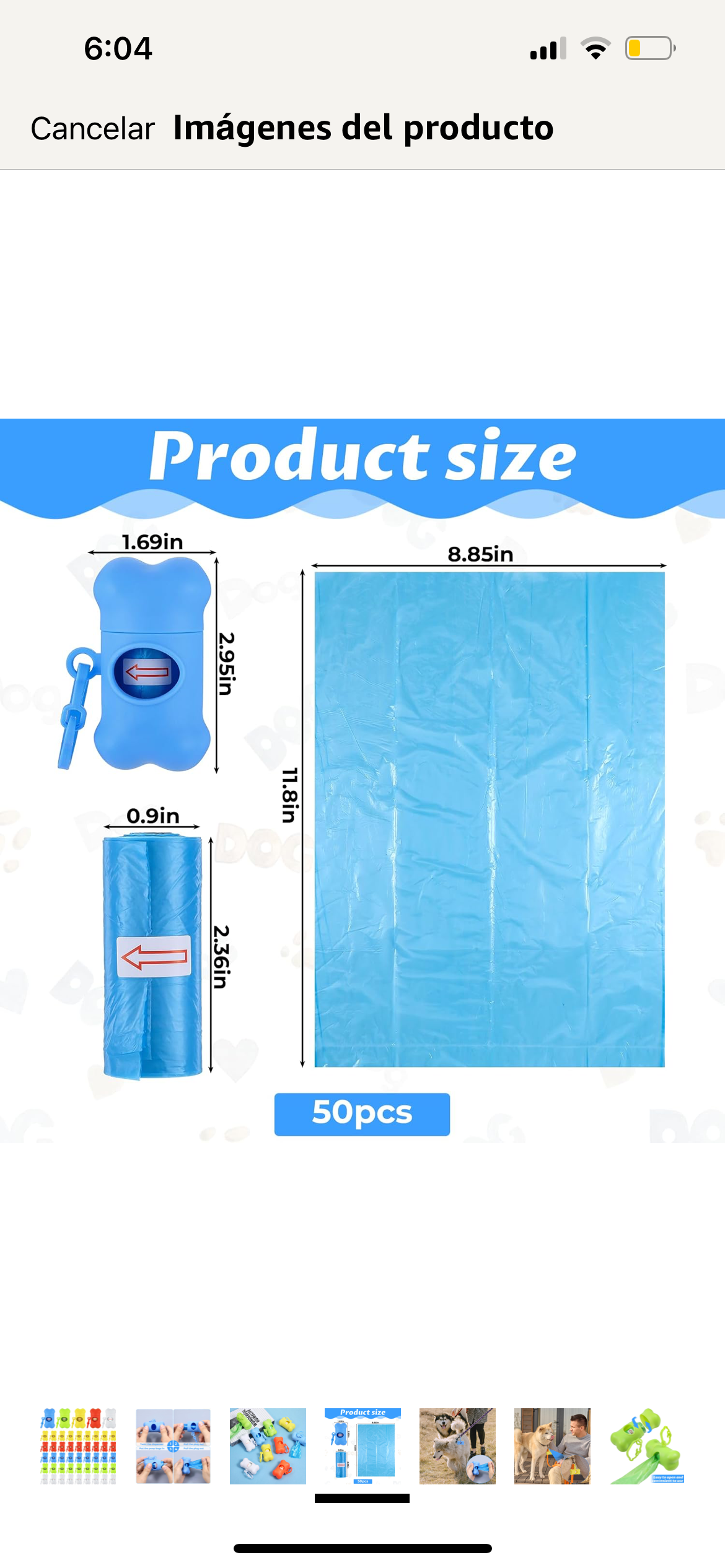 Bolsa de excremento personalizada