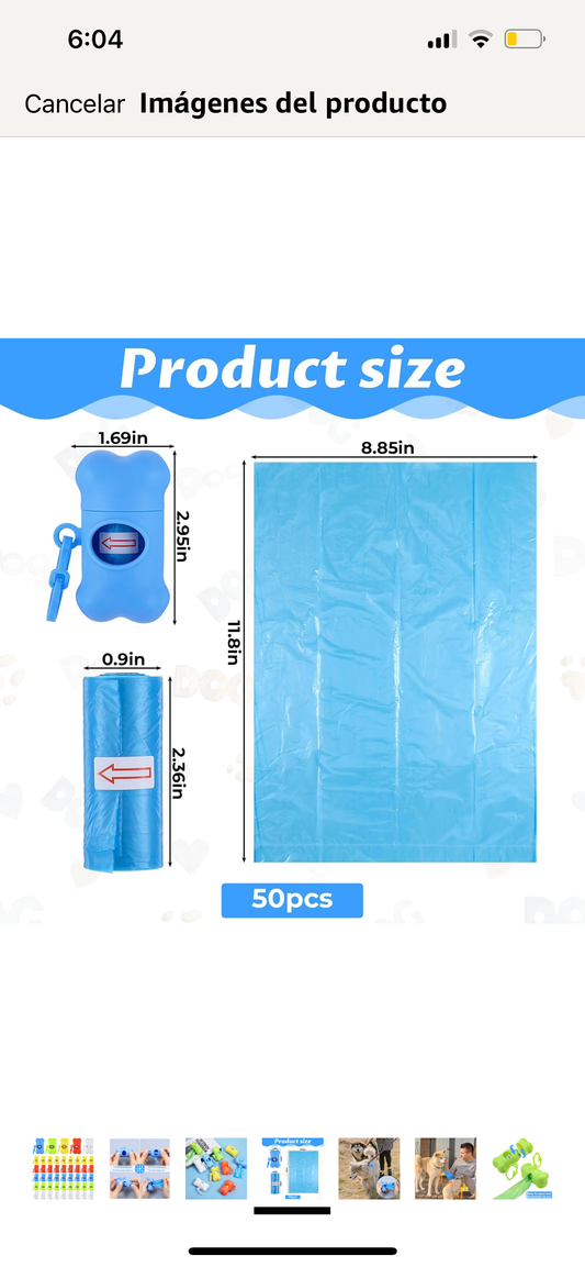 Bolsa de excremento personalizada